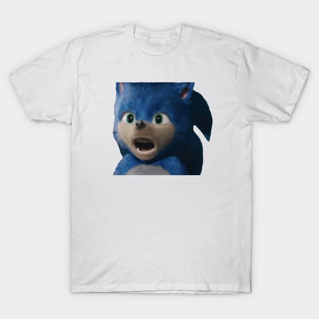 Surprised Sonic T-Shirt by Bumcchi